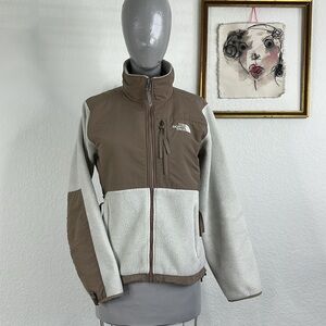The North Face Denali Fleece Jacket Sherpa Mixed Media Elbow Patch Winter Zip Fr